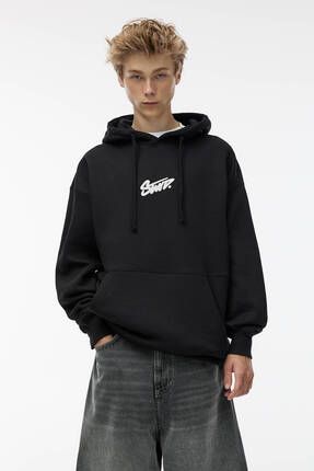 Pull Bear Stwd Bask l Kapu onlu Sweatshirt Fiyat Yorumlar Trendyol