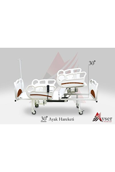 Genel Markalar 2 Motorlu Abs Hasta Karyolası (4 PARÇALI SÜNGER HASTA DÖŞEĞİ D...