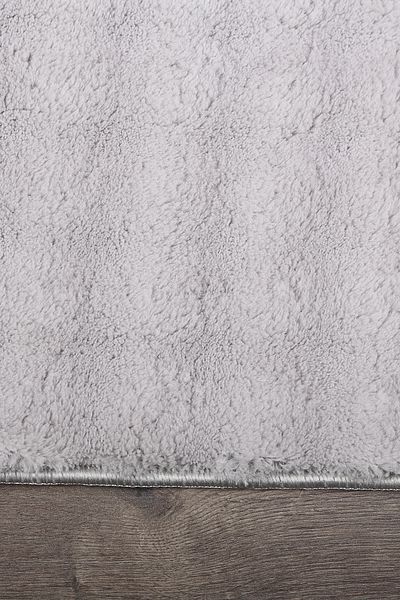 Dokumacıoğlu Bubble Grey Soft Μεγάλου μεγέθους Διπλή Αντιολισθητική Βάση Πλένεται Χαλάκι μπάνιου