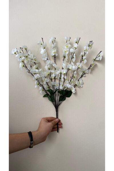 NAHAMİS TRADE Japon Kiraz Çiçeği 9 Dallı Yapay Çiçek Demeti Bahar Dalı 55 Cm