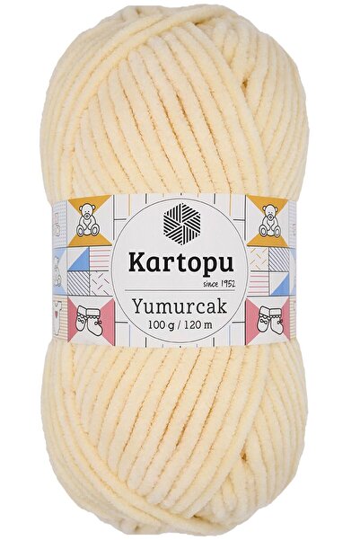 Genel Markalar Yumurcak Kadife Ip Koyu Krem K349