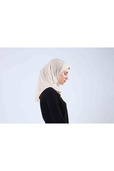 Ecardin Premium Sports Pro Hijab - Ultra Comfortable, Practical Porous, Women's Hijab Ready Hijab, Light Mink