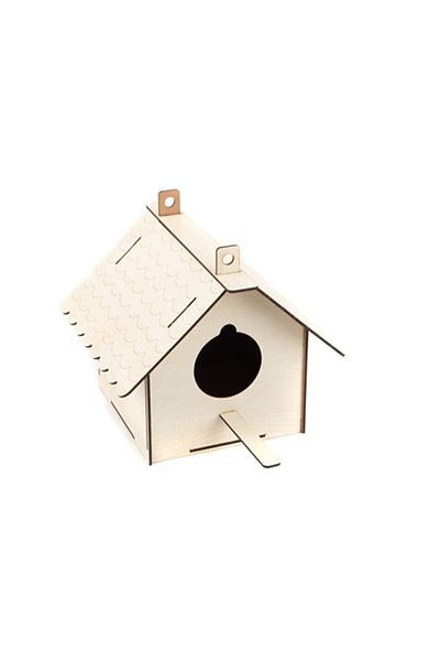 DarkSent 20X22X24Cm Wooden Bird House Nest