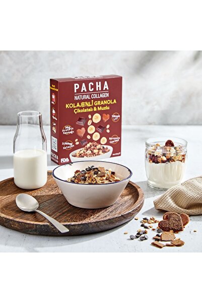 PACHA Kolajen Granola Çikolatalı & Muzlu - 6'lı Paket