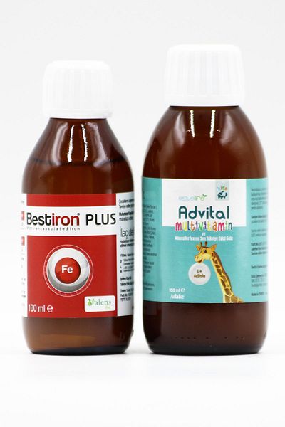 Valens Bestiron Plus 100ml - Iron Supplement - Advital L+ Arginine Syrup 150ml
