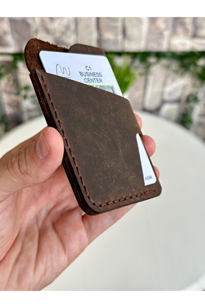 clawleather Μικρή δερμάτινη θήκη για κάρτες για χειροποίητα προϊόντα