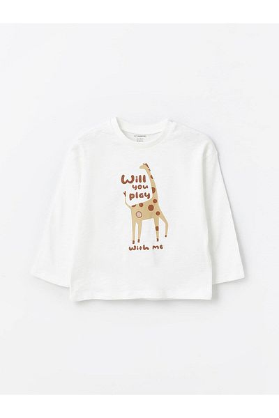 LC Waikiki Lcw Baby - Crew Neck Printed Baby Boy Set of 4