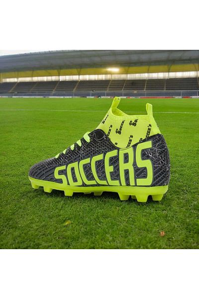 GGO FOOTBALL Cleme de fotbal pentru băieți - pentru Astroturf și teren, pantofi sport cu șosete