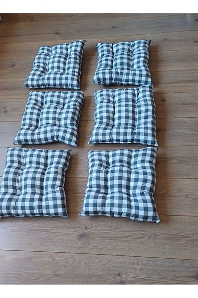 Marin Tasarım Evi GREY CUSHION 6 Pieces 40x40 Cushion - Multi-Purpose
