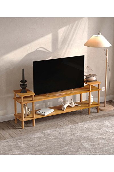woodizy Doğal Masif Ahşap Azelya TV Ünitesi