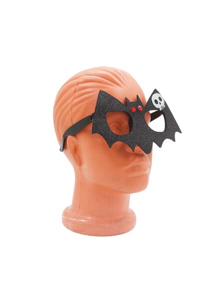 Yusuf Dirik YD Party Supplies حفلة الهالوين - نظارات الخفافيش السوداء اللامعة...