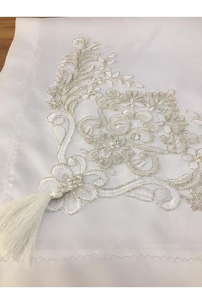 Çeyiz Bahçesi Tasseled Bala French Laced Promise Συσκευασία προίκας αρραβώνων