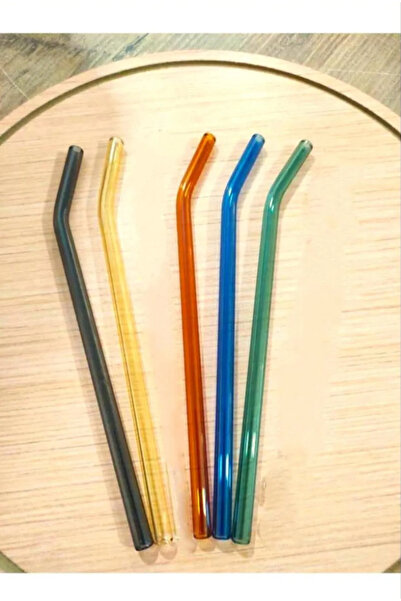 Hilamingo Home 5 Adet Renkli Cam Pipet Isıya Dayanıklı Pipet Seti