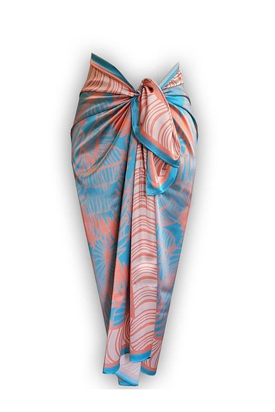 GODE Innerless, Silk Satin Pareo, Shawl
