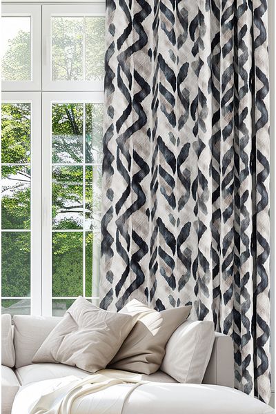 CANİLA Digital Printed Background Curtain Single Wing 140 X 270 cm Edge Fold Stitched