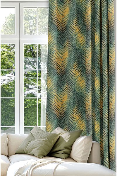 CANİLA Digital Printed Background Curtain Single Wing 140 X 270 cm Edge Fold Stitched