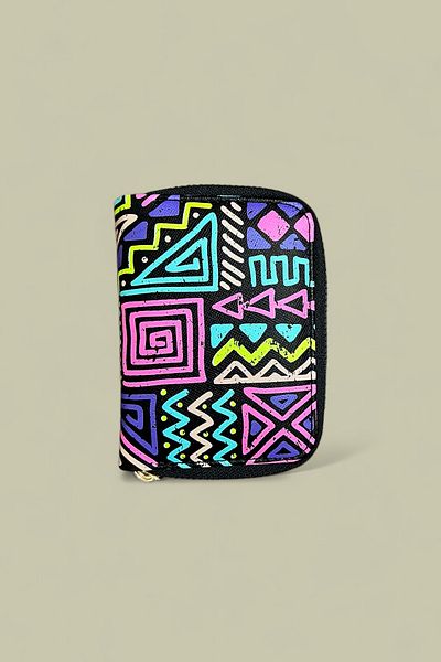 Mevo Patterned Young Wallet with Paper Money and Card Holder Compartment