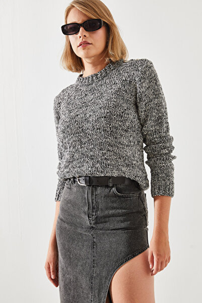 Bianco Lucci Women's Sweater with Shoulder Detail - 20246172