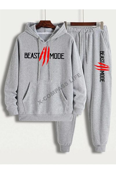 x-compass life Σετ φόρμας Unisex με στάμπα Beast Mode