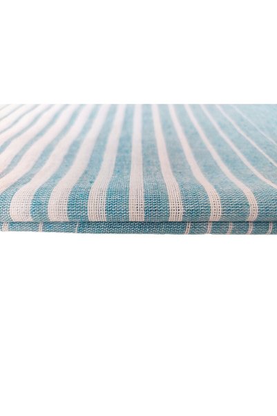 Peştanoz Peshtemal, Regenerated Cotton 100x170 Shaded Model, Turquoise Blue, Beach Towel, Bath Towel