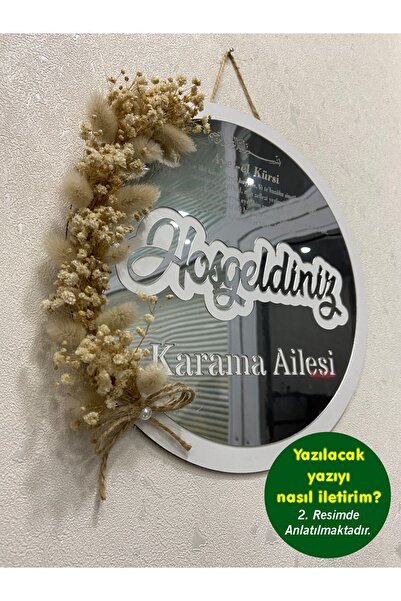 eslazerkesim Kapı Süsü Kişiye Özel Isimli Dekoratif Gold Pleksi Dış Kapı Süsü