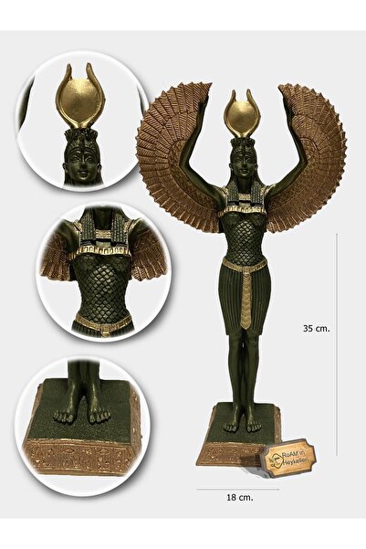 Realistic of Art Museum Dekoratif Antik Mısır Tanrıçası Isis Hediyelik Heykel/biblo
