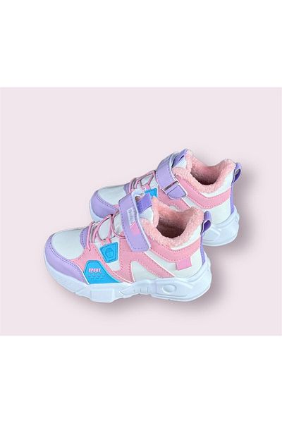 TOM Toms Girl's Colorful Lightweight Sports Shoes with Fur Inside