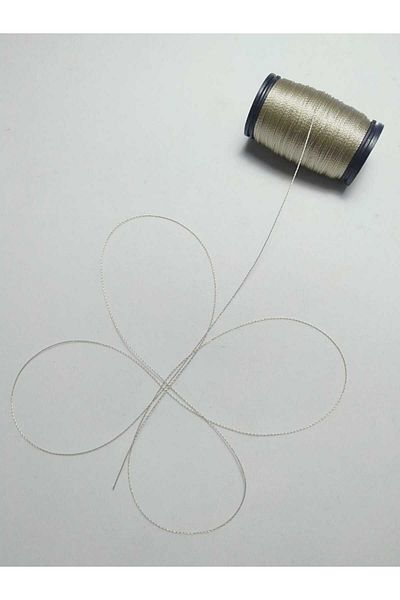 Eskişehir hobi sanat Μπεζ Χρώμα 0,2 mm 60 μέτρα Μεταλλικό κορδόνι χάντρες προσευχής