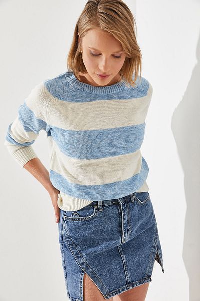 Bianco Lucci Sweter damski w paski - Reglan, model 20246190