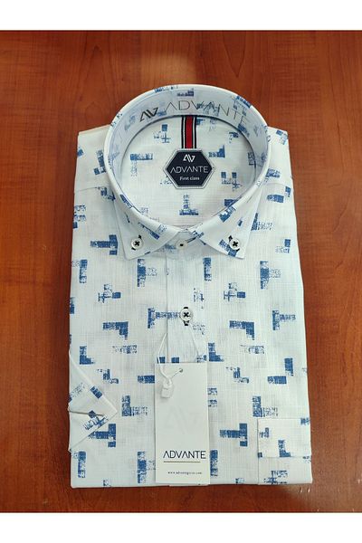 ADVANTE Güncüoglu 100% Cotton - Men's Short Sleeve and Pocket Shirt 1, Quality Classic