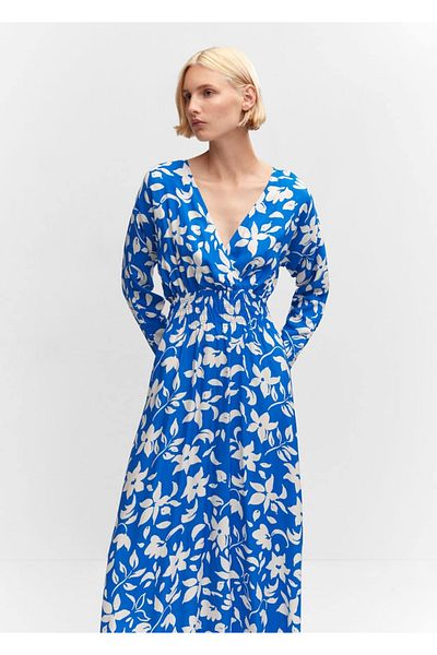 MANGO Woman Φόρεμα με ζαρωμένη λεπτομέρεια