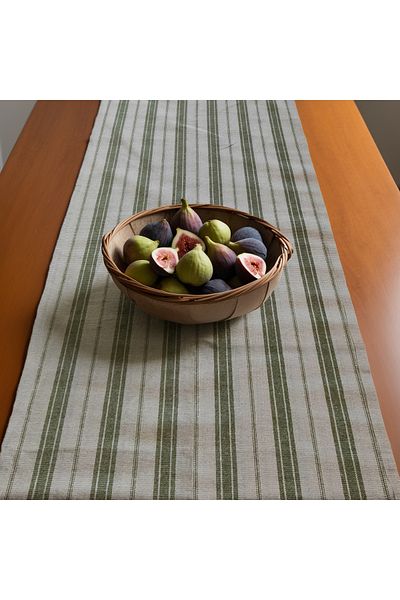 KAMİZ 40x150 Cm Emerald Green Linen Runner