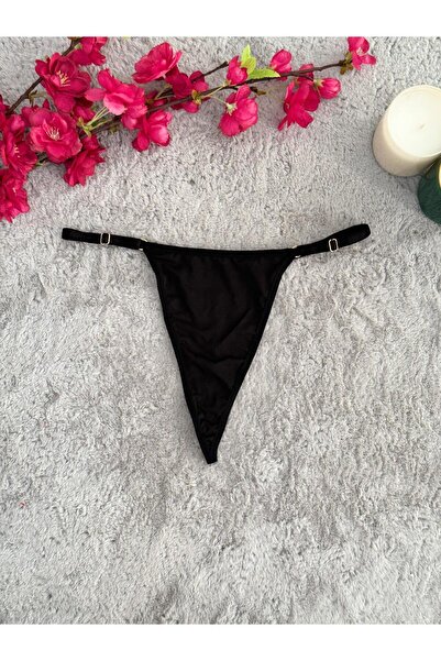 Oprah Kadın S E X Y Yazı Aksesuarlı Beli Ayarlanabilir Seksi String Fantezi Külot