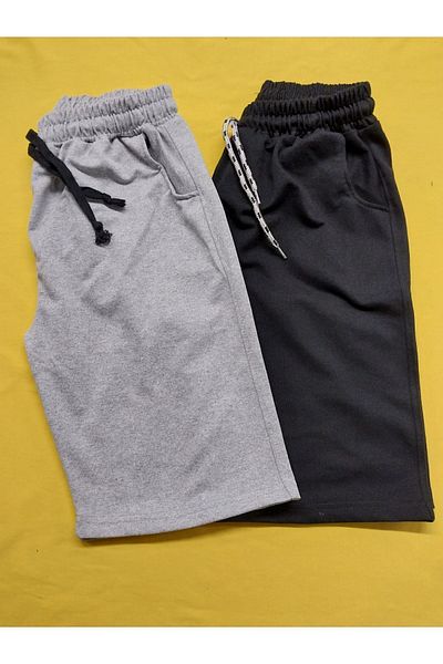 İnciTekstil STRAIGHT BOY'S CAPRY NEGRU GRIU SET DE 2