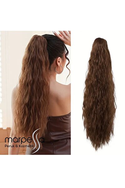 Marpessa Tokalı Kabarık Dalgalı At Kuyruğu - Kumral