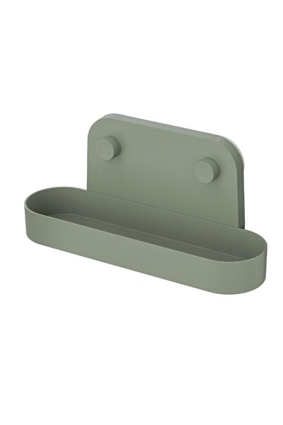IKEA ÖBONÄS Suction Cup Wall Shelf, Grey-Green, 28 Cm