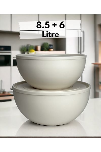 Kitcware Soft Lid Storage Container, Flour Storage Container, Dough Basin, Large Size Storage Container Set, 14.5 Liter