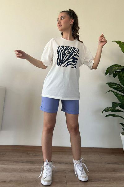 CİDDE Women's Leopard Printed T-Shirt