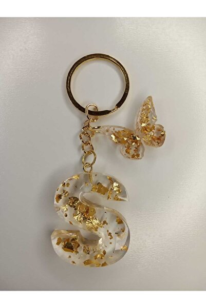 demirbasavm El Yapımı Epoksi S Harfi Anahtarlık ( Tüm Harfler Mevcuttur )