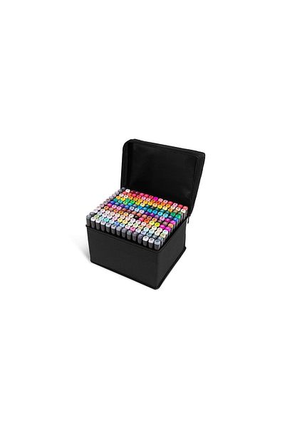 ASTAMON 1St Quality 168 Piece Touch Twin Professional Marker Paint Pen Set (with Stand)