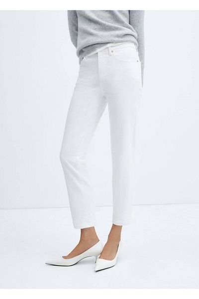 MANGO Woman Kurze Röhrenjeans