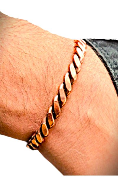 KAVELE Raw Pure Copper Tight Twist Bracelet