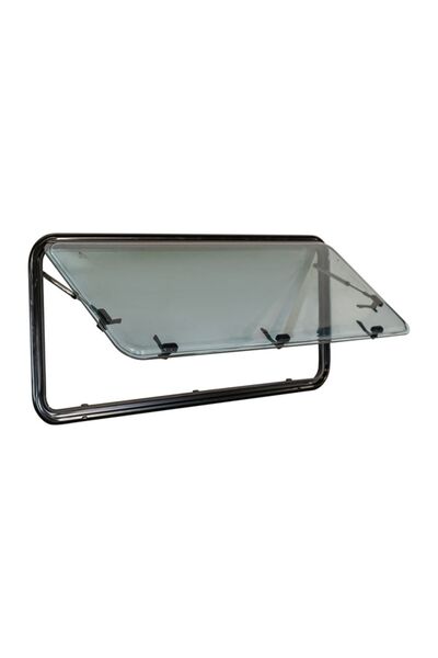 Berhimi Amortisörlü Karavan Penceresi 50cm X 90cm (SİNEKLİK & PERDE DAHİL)