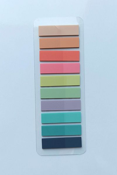 Mona Craftist 200 Sheets 1 Pack Soft Pastel Color Post-it Adhesive Note Paper Index Sticker Index