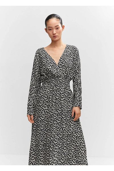 MANGO Woman Φόρεμα με ζαρωμένη λεπτομέρεια
