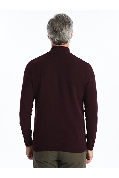 LC Waikiki Ανδρικό πλεκτό πουλόβερ με μακρυμάνικο μισό ζιβάγκο