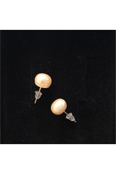 Serline Desing Gerçek Tatlı Su Pembe Inci Küpe