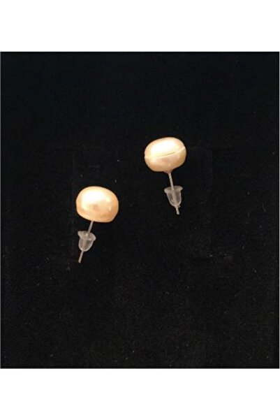 Serline Desing Gerçek Tatlı Su Pembe Inci Küpe