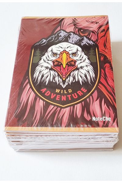 Modellino A4 Ριγέ 12 Φύλλα Çetinkaya - Σχολικό Σημειωματάριο Wild Adventure