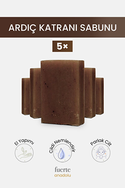 Fuerte Anadolu Ardıç Katranı Sabunu (Avantajlı Paket) 5 Adet